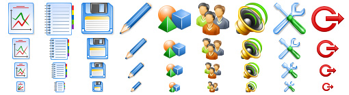 Glossy Toolbar Icons