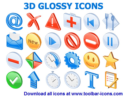 3D Glossy Icon Set screenshot