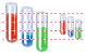 Test tubes icons