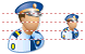 Police officer icons