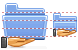 Folder sharing icons