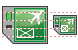 Letter container icons