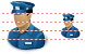 Police officer icons