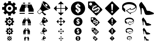 Black Toolbar Icons