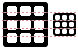 3x3 grid icons