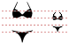 Bikini icons