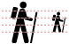 Hiker icons