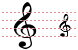 Music notation icons