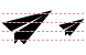 Paper airplane icons