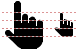 Pointing up icons