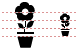 Pot flower icons