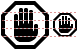Stop symbol icons