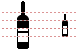 Wine bottle icons
