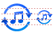 Music converter icons