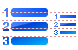 Numbered list icons