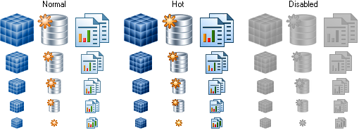 database icons for application