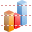 3d bar graph icon