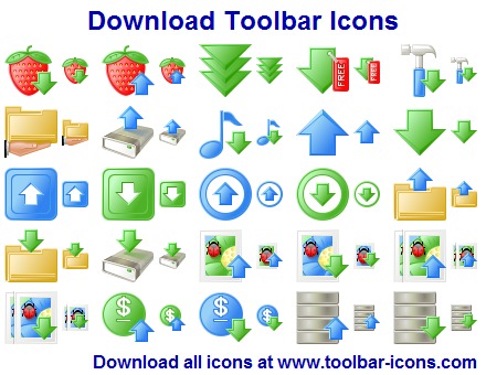 Windows 7 Download Toolbar Icon Set 2013.1 full