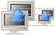 Data transmission icons