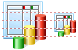 3d bar chart icons