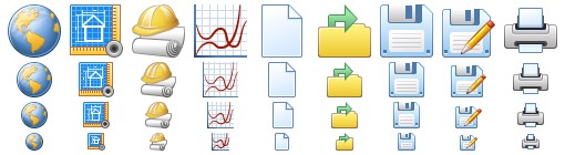 Geolocation Toolbar Icons