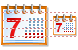 Calendar icons