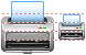 Laser printer icons