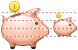 Piggy bank icons