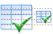 Accept table icons