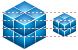 Data cube icons
