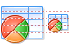 Pie chart for table icons