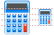 Calculator icons