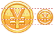 Yen coin icons