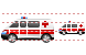 Ambulance car icons