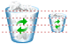 Full recycle bin icons
