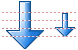 Go down icons