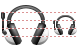 Head phones icons