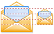 Open letter icons