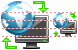 PC-Web synchro- nization icons