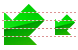 Arrow down-left icons