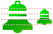 Christmas bell icons