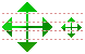 Cursor drag arrow icons