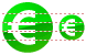 Euro coin icons
