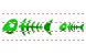 Fish skeleton icons