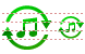 Music converter icons