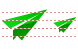 Paper airplane icons