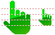 Pointing up icons