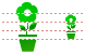Pot flower icons