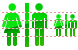 Restrooms icons