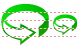 Rotate 3d back icons